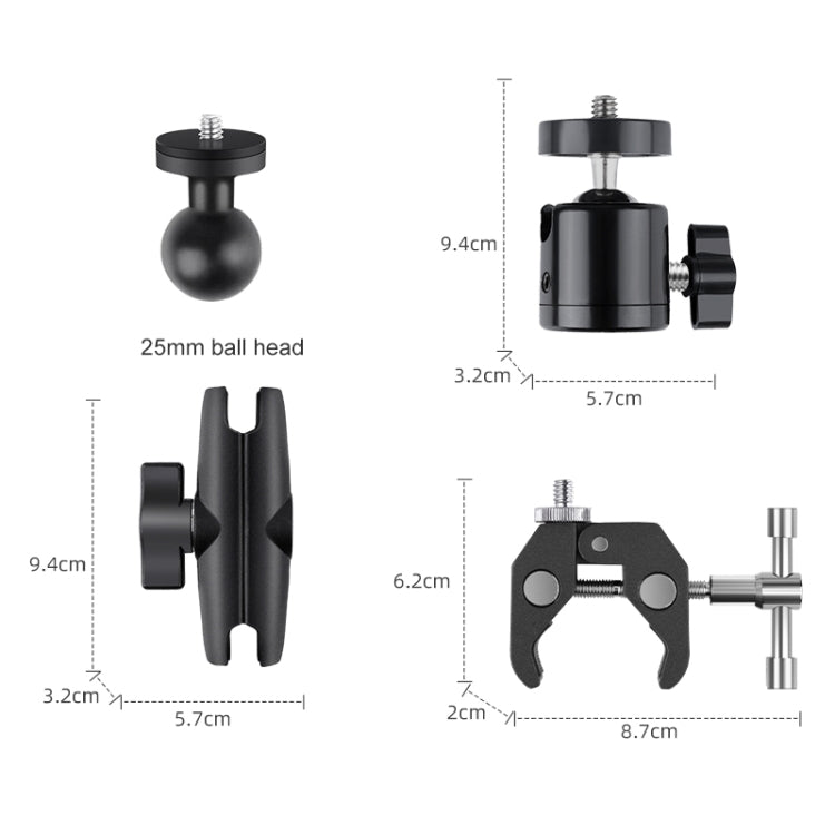 Motorcycle Clamps Handlebar Fixed Mount 10 in 1 Crabs Selfie Stick - HoMEdemic™ 