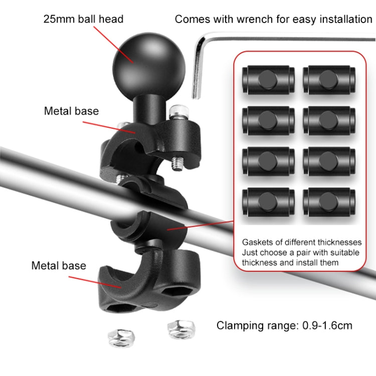 Motorcycle Clamps Handlebar Fixed Mount 3 in 1 U-Type Mount Selfie Stick - HoMEdemic™ 