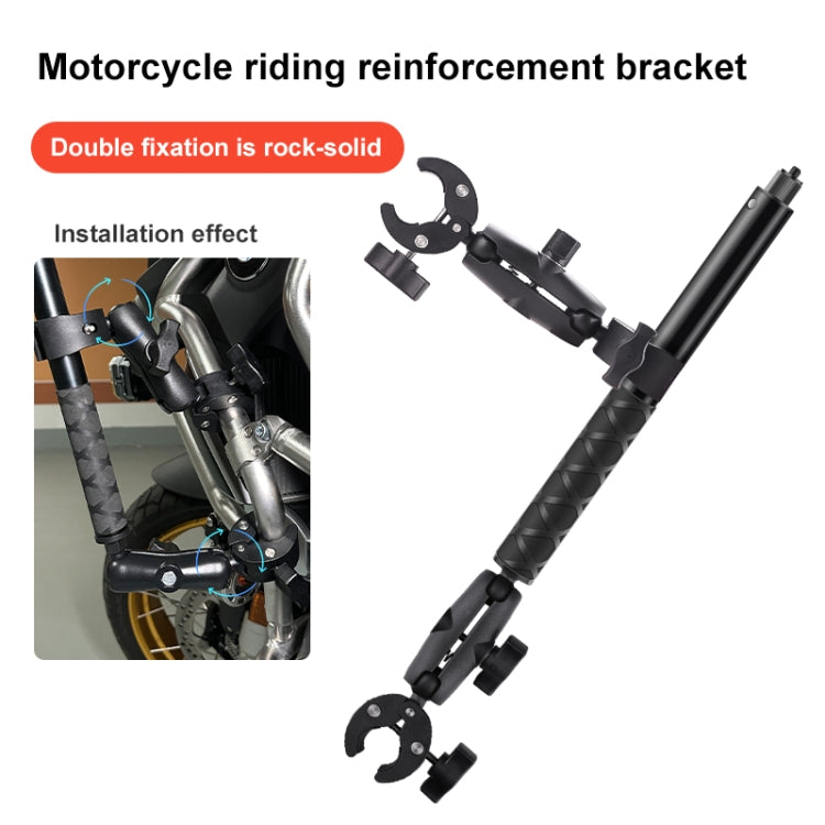 Motorcycle Dual-heads Crab & Single Heads Clamps Handlebar Fixed Mount Selfie Stick - HoMEdemic™ 