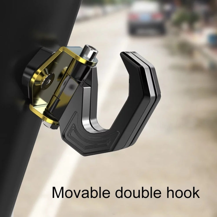Motorcycle Electric Bike Item Movable Double Hooks Aluminum Helmet Hanger Modification Accessories(Black) - HoMEdemic™ 