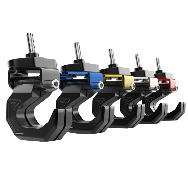 Motorcycle Electric Bike Item Movable Double Hooks Aluminum Helmet Hanger Modification Accessories(Blue) - HoMEdemic™ 