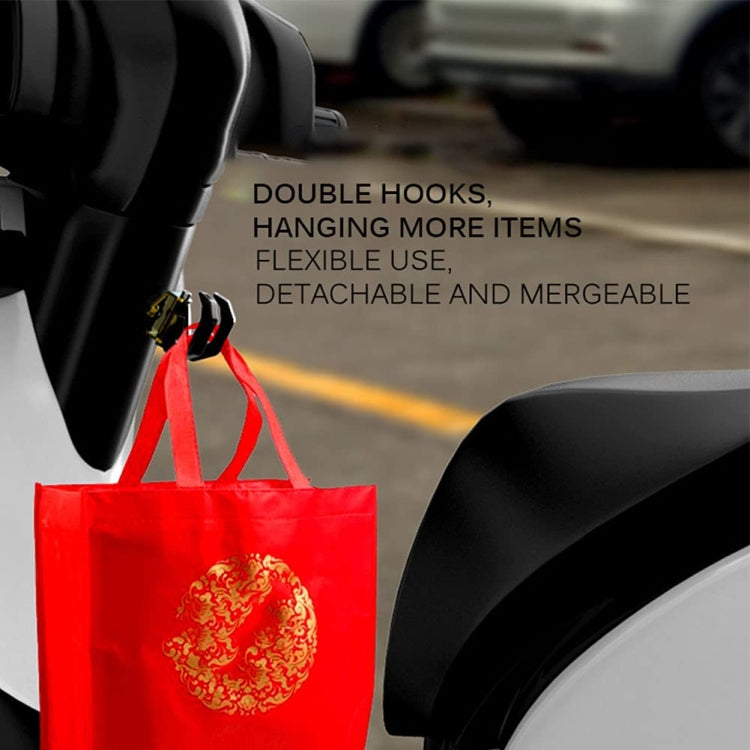Motorcycle Electric Bike Item Movable Double Hooks Aluminum Helmet Hanger Modification Accessories(Red) - HoMEdemic™ 
