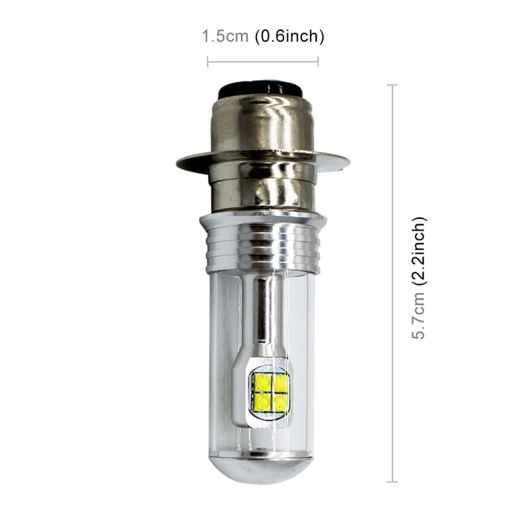 Motorcycle Headlights 750LM 6000K White H6M/P15D 40W 8-LED Bulbs, DC 12-24V, H6M/P15D - HoMEdemic™ 