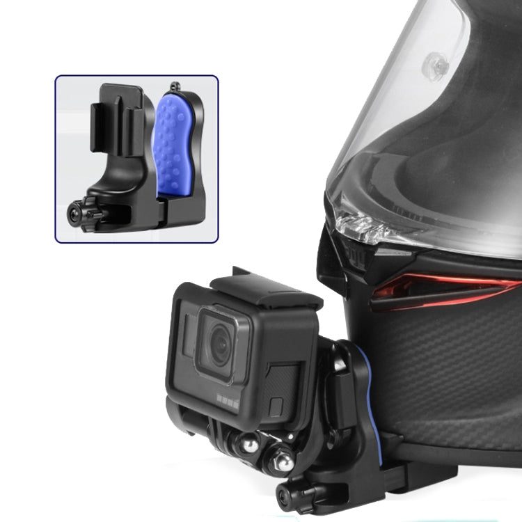 Motorcycle Helmet Chin Clamp Mount for GoPro Hero Series DJI Osmo Action, SJCAM Cameras, Spec: Set 1 - HoMEdemic™ 