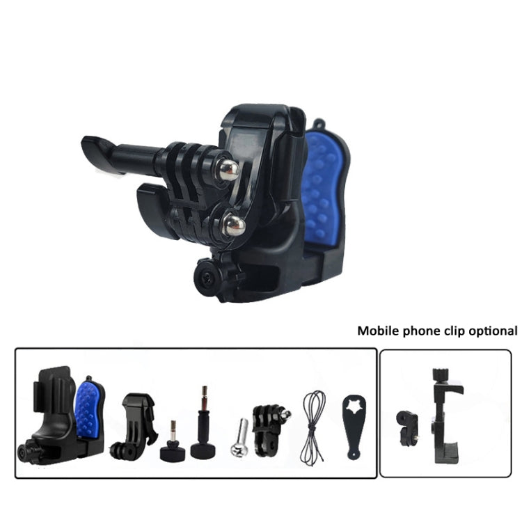 Motorcycle Helmet Chin Clamp Mount for GoPro Hero Series DJI Osmo Action, SJCAM Cameras, Spec: Set 1 - HoMEdemic™ 