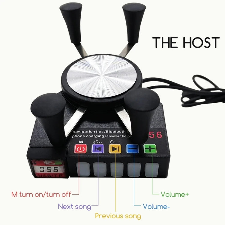 Motorcycle Mobile Phone Charging Stand With Bluetooth MP3 Speaker(YL-056) - HoMEdemic™ 