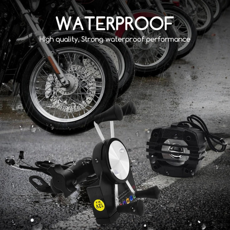 Motorcycle Mobile Phone Charging Stand With Bluetooth MP3 Speaker(YL-056) - HoMEdemic™ 