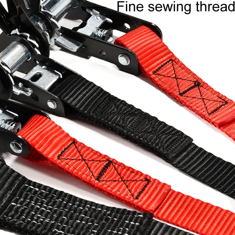 Motorcycle Ratchet Tensioner Cargo Bundling And Luggage Fixing Straps, Length: 1m - HoMEdemic™ 