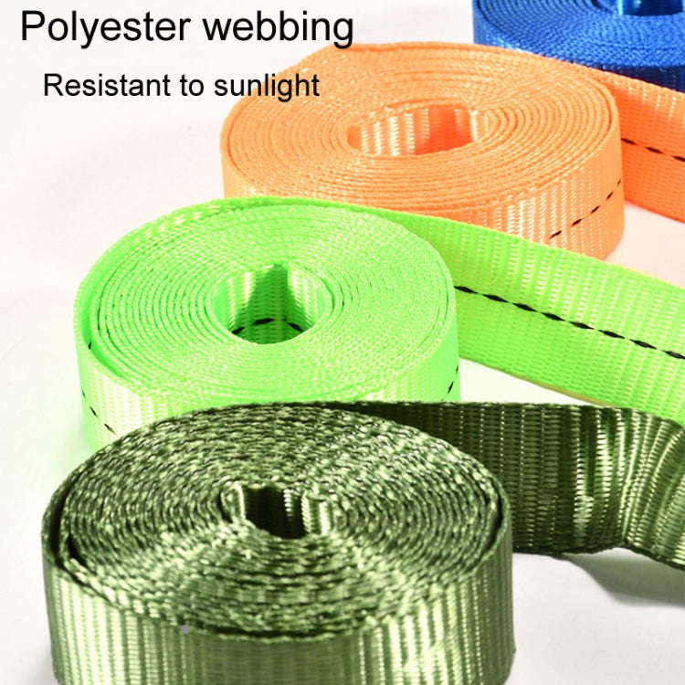 Motorcycle Ratchet Tensioner Cargo Bundling And Luggage Fixing Straps, Specification: Fluorescent Green 3m - HoMEdemic™ 
