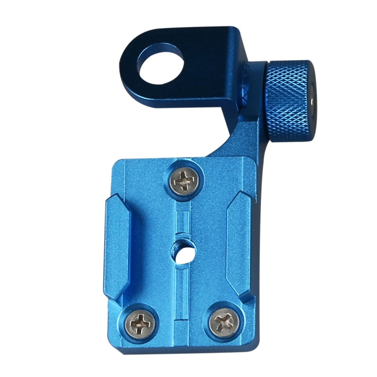 Motorcycle Rearview Mirror CNC Aluminum Alloy Stent Fixed Bracket Holder for GoPro, Insta360, DJI and Other Action Cameras(Blue) - HoMEdemic™ 