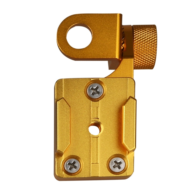 Motorcycle Rearview Mirror CNC Aluminum Alloy Stent Fixed Bracket Holder for GoPro, Insta360, DJI and Other Action Cameras(Gold) - HoMEdemic™ 
