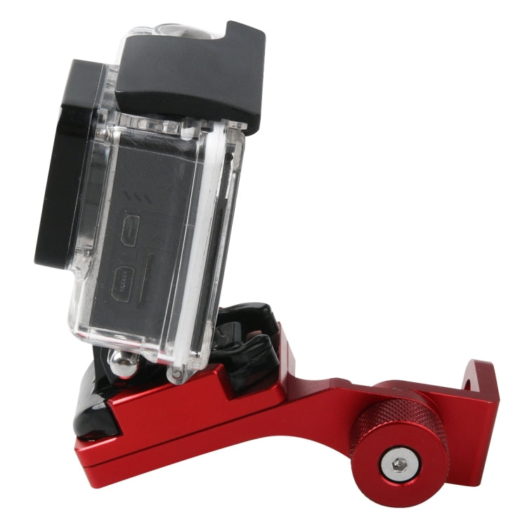 Motorcycle Rearview Mirror CNC Aluminum Alloy Stent Fixed Bracket Holder for GoPro, Insta360, DJI and Other Action Cameras(Red) - HoMEdemic™ 