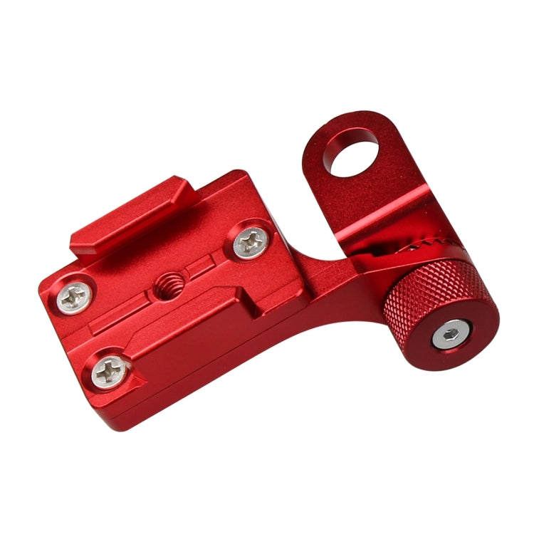 Motorcycle Rearview Mirror CNC Aluminum Alloy Stent Fixed Bracket Holder for GoPro, Insta360, DJI and Other Action Cameras(Red) - HoMEdemic™ 