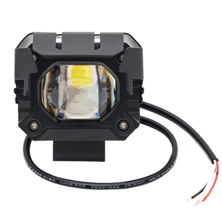 Motorcycle Strong Light With Lens Spotlight Electrical Bike Conversion Spotlight Paving Light(White And Yellow Dual Light) - HoMEdemic™ 