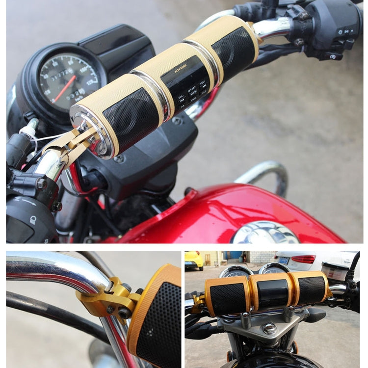 Motorcycle Waterproof Aluminum Shell Bluetooth Handle Stereo Speaker, Support BT/MP3/FM/TF - HoMEdemic™ 