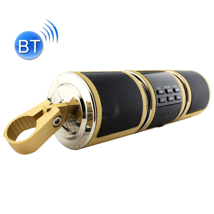Motorcycle Waterproof Aluminum Shell Bluetooth Handle Stereo Speaker, Support BT/MP3/FM/TF - HoMEdemic™ 
