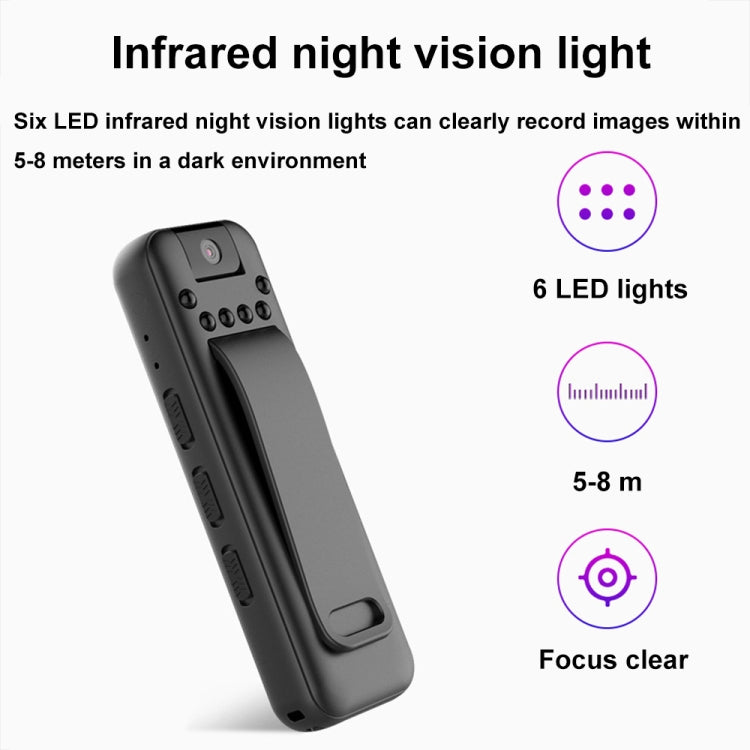 Mrobo D3 1080P Rotating Camera HD Infrared Night Recording Pen, Size: No Memory(Black) - HoMEdemic™ 