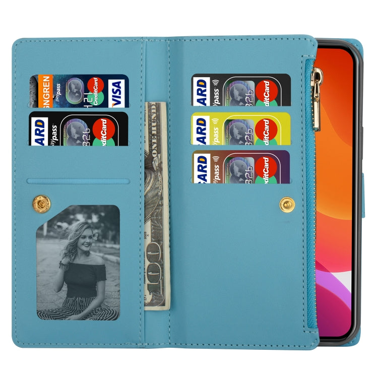 Multi-card Slots Laser Carving Glitter Zipper Leather Case, For iPhone 14, For iPhone 14 Max, For iPhone 14 Pro, For iPhone 14 Pro Max - HoMEdemic™ 
