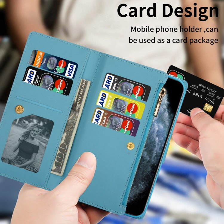 Multi-card Slots Laser Carving Glitter Zipper Leather Case, For iPhone 14, For iPhone 14 Max, For iPhone 14 Pro, For iPhone 14 Pro Max - HoMEdemic™ 