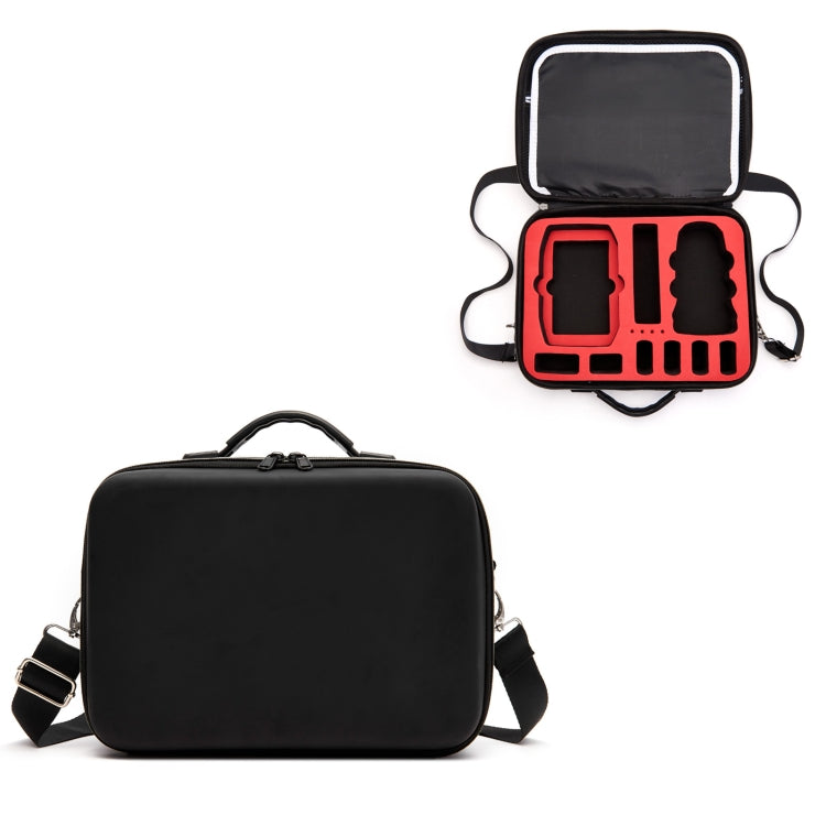 Multi-function PU Shoulder Storage Bag Suitcase with Baffle For DJI Mavic Mini 2(Red Liner) - HoMEdemic™ 
