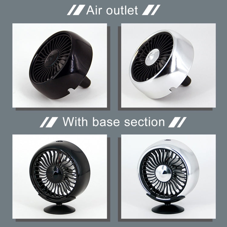 Multi-function Portable Car Air Outlet Sucker Electric Cooling Fan, Multi-function (Black), Multi-function (Silver) - HoMEdemic™ 