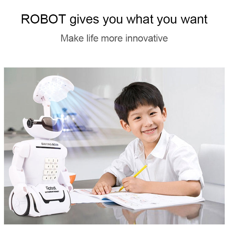 Multi-function Robot Piggy Bank Desk Lamp Code Money Box for Children - HoMEdemic™ 