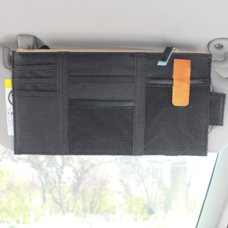 Multi-functional Auto Car Sun Visor Sunglass Holder Card Storage Holder Inner Pouch Bag - HoMEdemic™ 