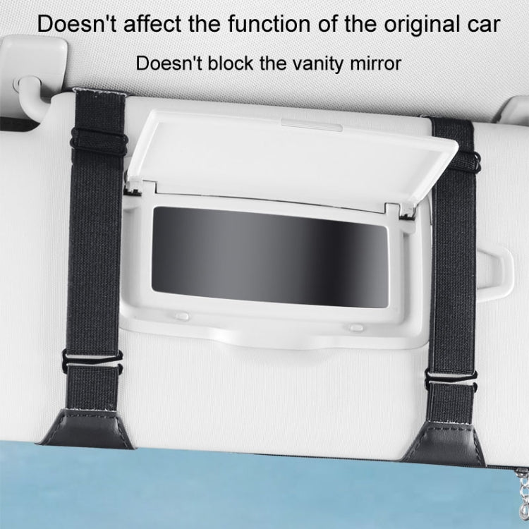 Multi-functional Car Sunshade Sunglasses ID Ticket Storage Bag Car Sun Visor Eyeglasses Case(Pink) - HoMEdemic™ 