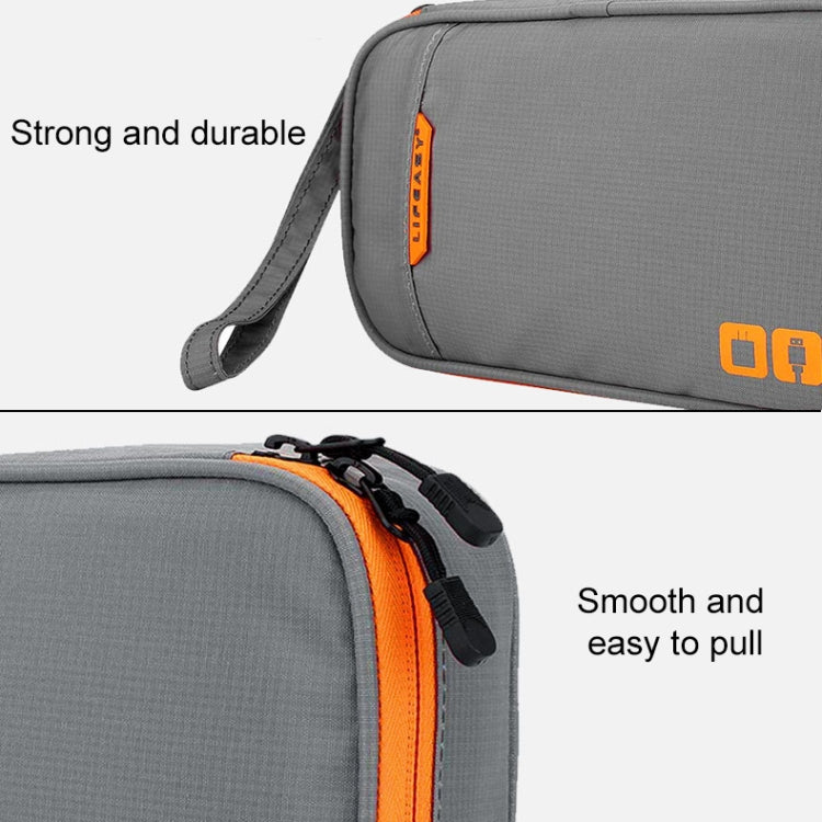 Multi-functional Headphone Charger Data Cable Storage Bag Portable Power Pack, Size:M, 25 x 18 x 5cm, 25 x 18 x 5cm (Black), 25 x 18 x 5cm (Grey) - HoMEdemic™ 
