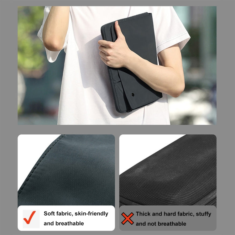 Multi-layer Waterproof and Shock-absorbing Laptop Sleeve Laptop Storage Bag, Size: 16 inch(Black) - HoMEdemic™ 
