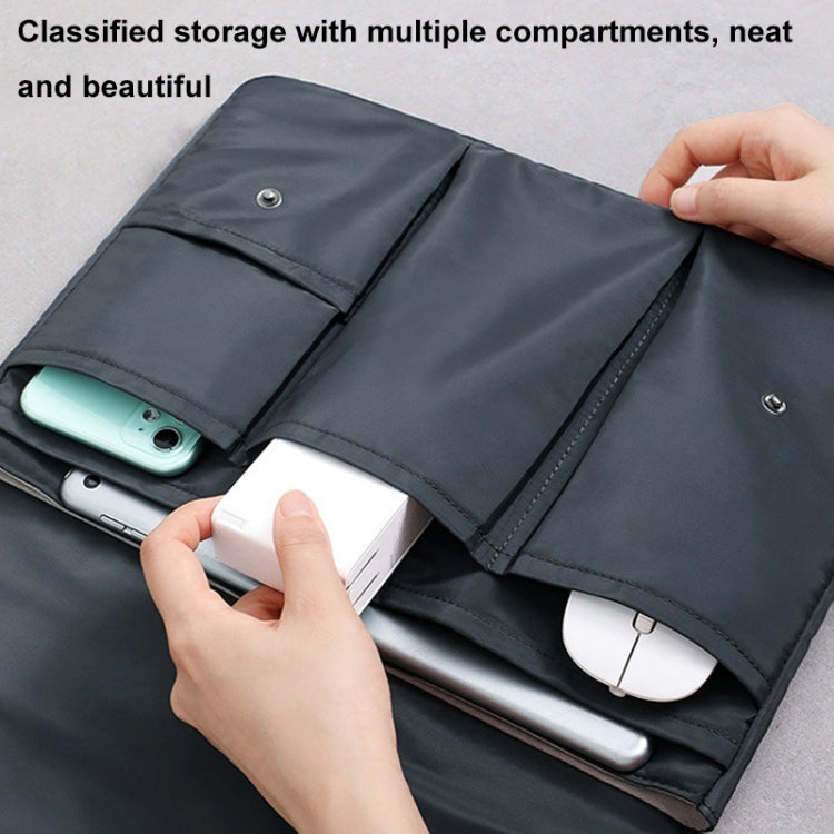 Multi-layer Waterproof and Shock-absorbing Laptop Sleeve Laptop Storage Bag, Size: 16 inch(Black) - HoMEdemic™ 
