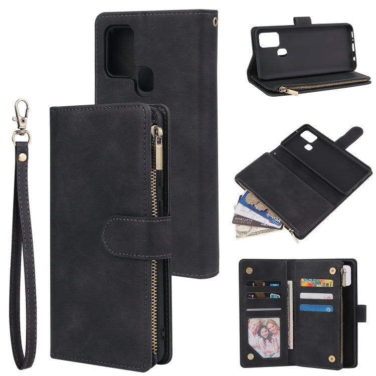 Multifunctional Retro Frosted Horizontal Flip Leather Case with Card Slot & Holder & Zipper Wallet & Photo Frame & Lanyard, For Samsung Galaxy A21s, For Samsung Galaxy Note20 Ultra, For Samsung Galaxy Note20 - HoMEdemic™ 