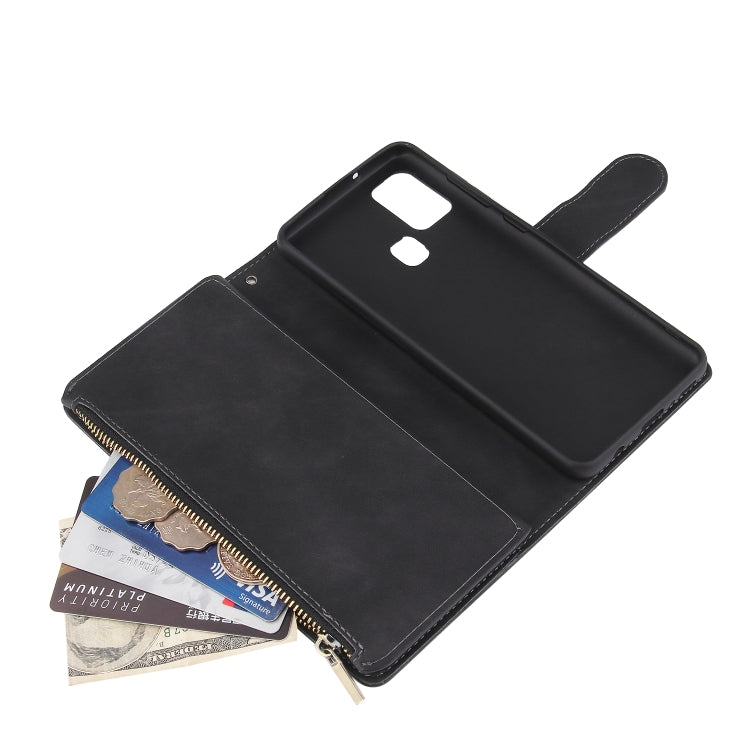 Multifunctional Retro Frosted Horizontal Flip Leather Case with Card Slot & Holder & Zipper Wallet & Photo Frame & Lanyard, For Samsung Galaxy A21s, For Samsung Galaxy Note20 Ultra, For Samsung Galaxy Note20 - HoMEdemic™ 