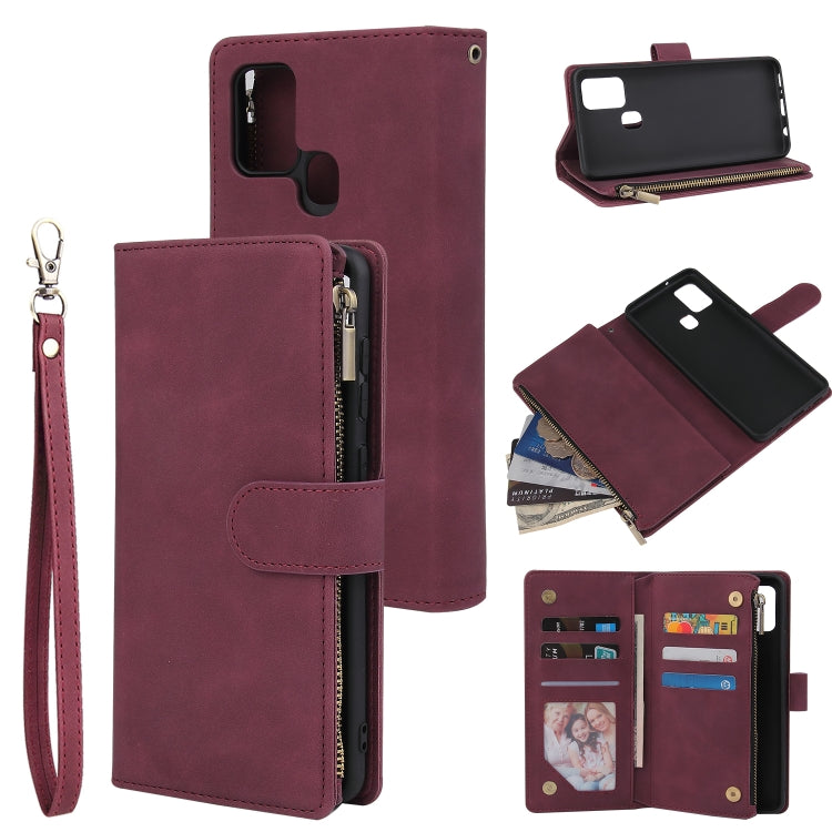 Multifunctional Retro Frosted Horizontal Flip Leather Case with Card Slot & Holder & Zipper Wallet & Photo Frame & Lanyard, For Samsung Galaxy A21s, For Samsung Galaxy Note20 Ultra, For Samsung Galaxy Note20 - HoMEdemic™ 