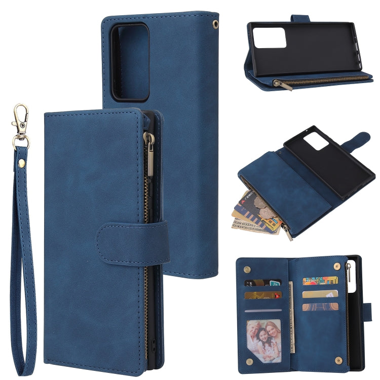 Multifunctional Retro Frosted Horizontal Flip Leather Case with Card Slot & Holder & Zipper Wallet & Photo Frame & Lanyard, For Samsung Galaxy A21s, For Samsung Galaxy Note20 Ultra, For Samsung Galaxy Note20 - HoMEdemic™ 