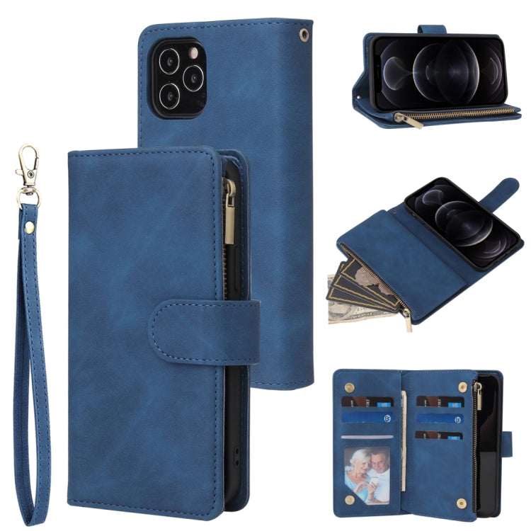 Multifunctional Retro Frosted Horizontal Flip Leather Case with Card Slot & Holder & Zipper Wallet & Photo Frame & Lanyard, For iPhone 12 Pro Max, For iPhone 12 / 12 Pro, For iPhone 12 mini, For Samsung Galaxy A11 - HoMEdemic™ 