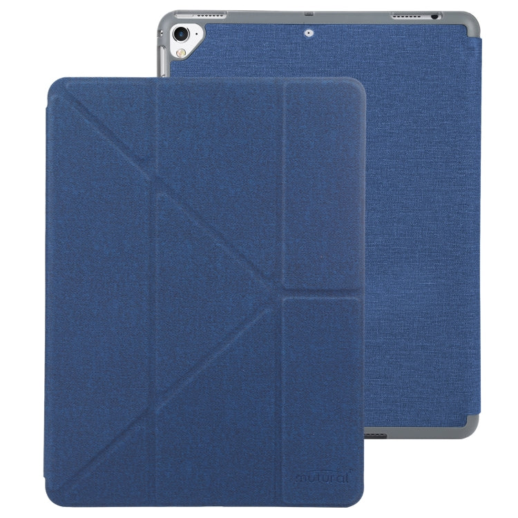Mutural King Kong Series Deformation Holder Leather Tablet Case For iPad 9.7 2018 / 2017(Blue) - HoMEdemic™ 