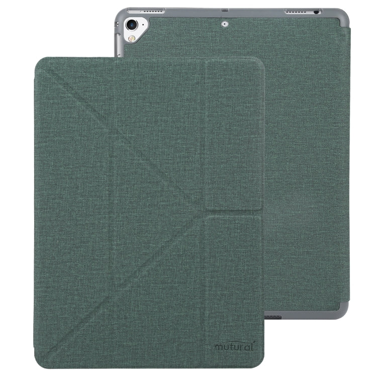 Mutural King Kong Series Deformation Holder Leather Tablet Case For iPad 9.7 2018 / 2017(Green) - HoMEdemic™ 