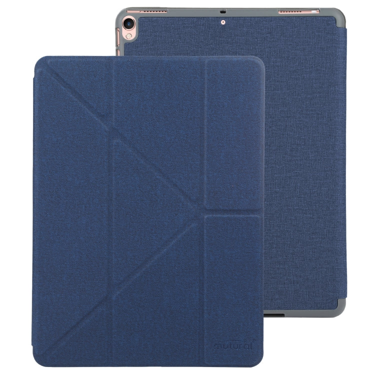 Mutural King Kong Series Deformation Holder Leather Tablet Case For iPad Pro 10.5 2019 / 2017(Blue) - HoMEdemic™ 