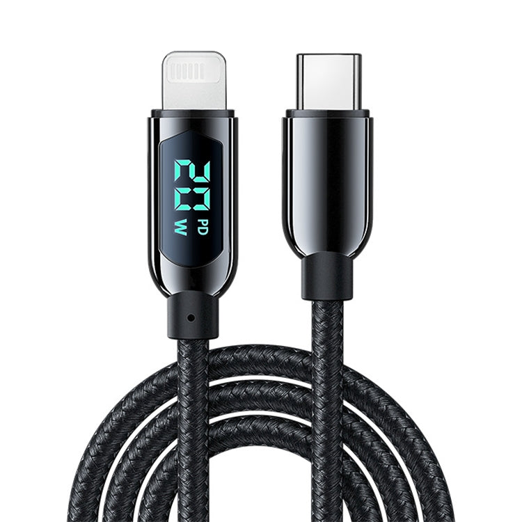 Mutural Li-CC001 1.2m PD20W Digital Display USB-C / Type-C to 8 Pin Charging Data Cable - HoMEdemic™ 