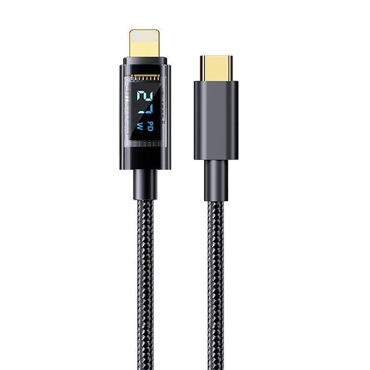 Mutural Li-CC005 1.2m PD20W Transparent Digital Display USB-C / Type-C to 8 Pin Charging Data Cable - HoMEdemic™ 