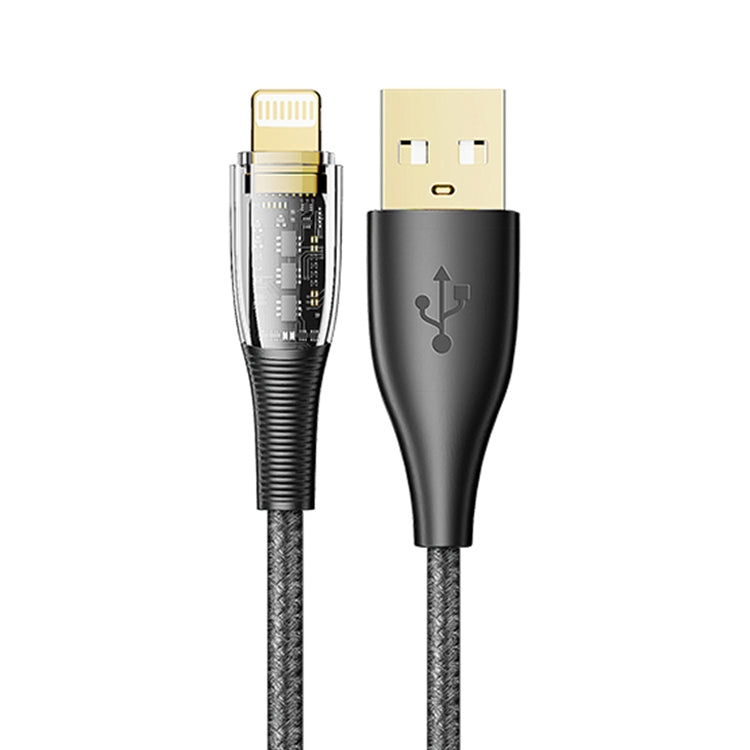 Mutural Li-CC012 1.2m 10W Transparent USB to 8 Pin Charging Data Cable - HoMEdemic™ 
