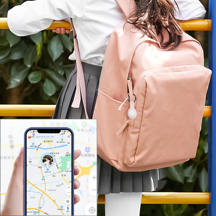 Mutural Liquid Silicone Protective Case with Key Ring for AirTag 2nd Gen / AirTag 1st Gen (Lavender) - HoMEdemic™ 