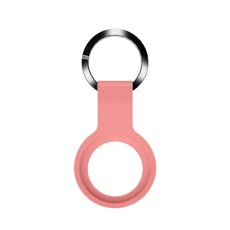 Mutural Liquid Silicone Protective Case with Key Ring for AirTag 2nd Gen / AirTag 1st Gen (Orange Red) - HoMEdemic™ 