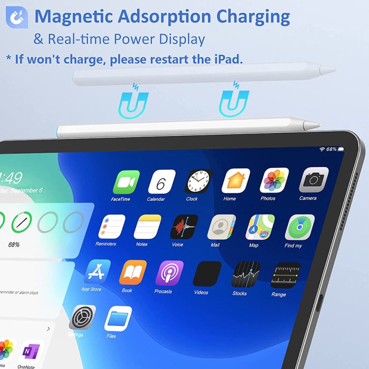 Mutural P-980 Tilt Pressure Sensor Capacitive Stylus Pen with Palm Rejection for iPad after 2018 - HoMEdemic™ 
