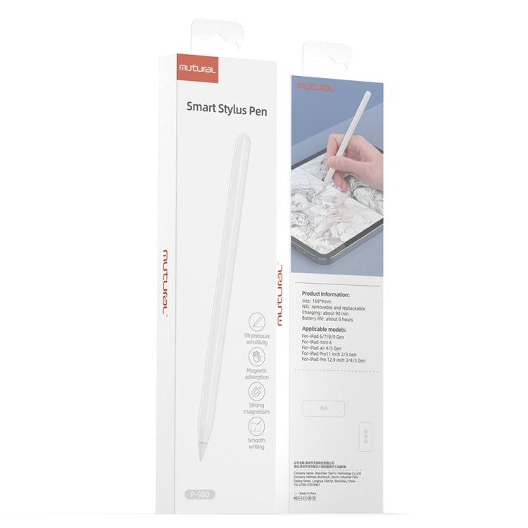 Mutural P-980 Tilt Pressure Sensor Capacitive Stylus Pen with Palm Rejection for iPad after 2018 - HoMEdemic™ 