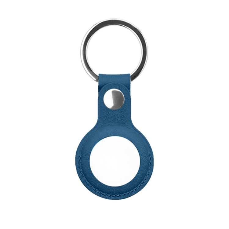 Mutural PU Leather Protective Case with Key Ring for AirTag 2nd Gen / AirTag 1st Gen(Dark Blue) - HoMEdemic™ 