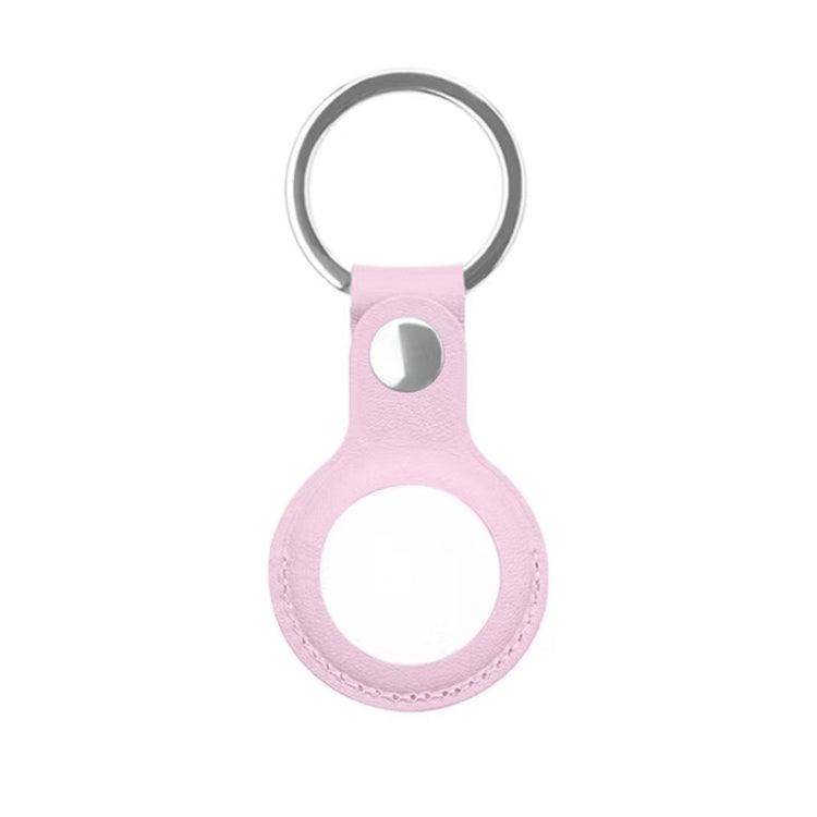 Mutural PU Leather Protective Case with Key Ring for AirTag 2nd Gen / AirTag 1st Gen(Pink) - HoMEdemic™ 