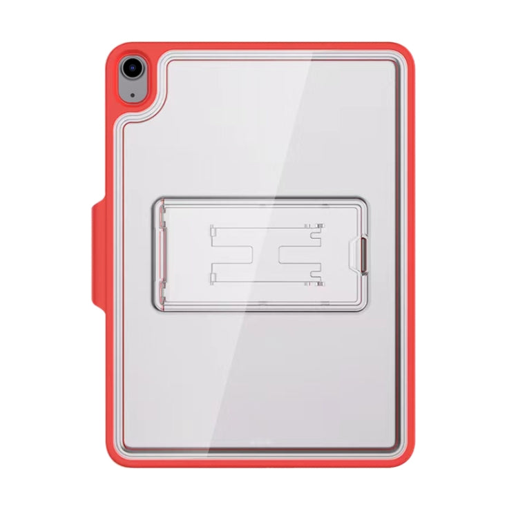 Mutural Transparent Holder Tablet Case For iPad Air 2022/ 2020 10.9(Red) - HoMEdemic™ 