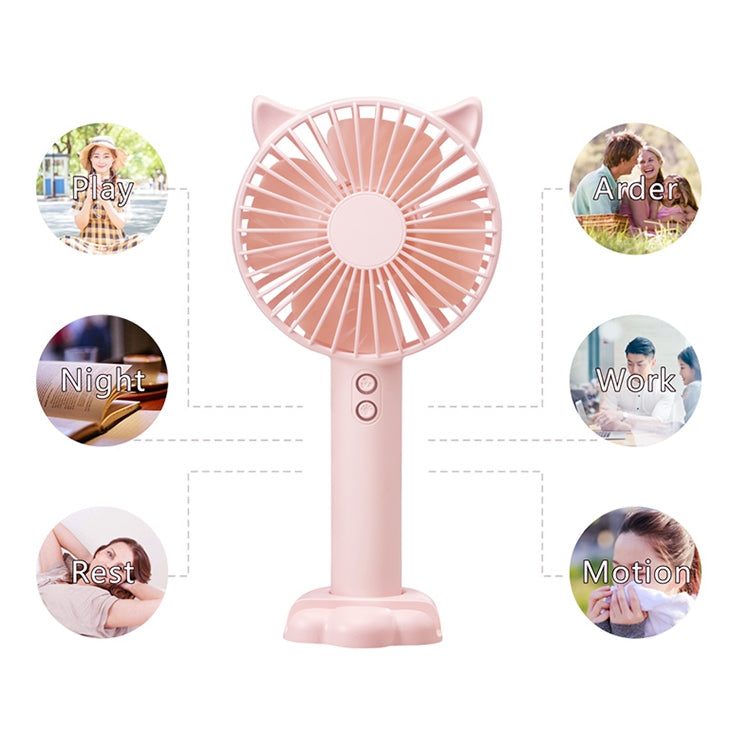 N10 Multi-function Handheld Desktop Holder Electric Fan, with 3 Speed Control - HoMEdemic™ 